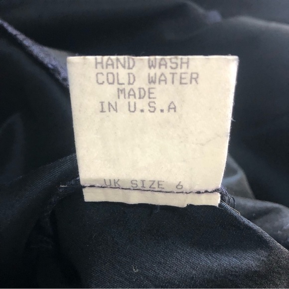 Tadashi Shoji Navy Taffeta Collard Sleeveless Cocktail Dress, size 4 - Picture 9 of 12